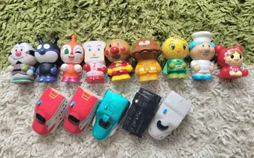 호빵맨 뜨기 인형 9종 프라레일 코마치 하야부사