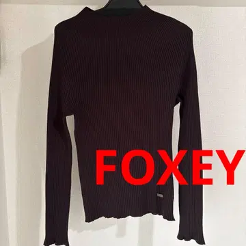 FOXEY 42313 리브 니트 티셔츠 40