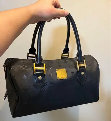 MCM 핸드백 비세토스 패턴 숄더백 블랙 정품
