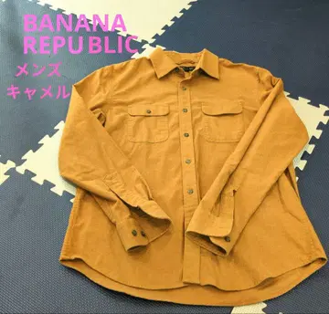 남성용 BANANA REPUBLIC 카멜 긴팔 셔츠