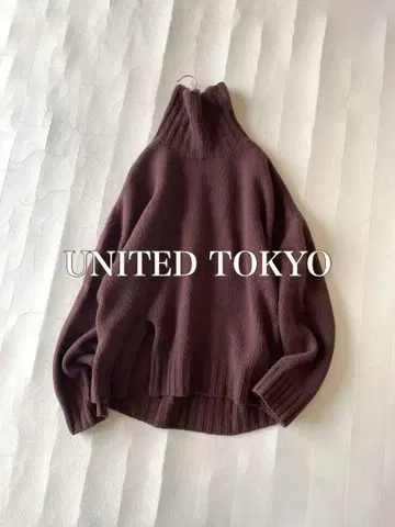 유나이티드 도쿄 UNITED TOKYO 캐시미어 블렌드 울 니트