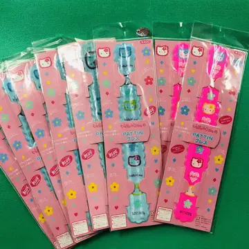 1997년제 헬로키티 패치 브레스 핑크 6 블루 2 전 8개 세트 3