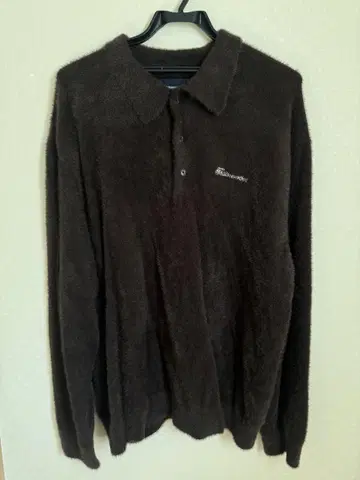 thisisneverthat Script Shaggy Knit Polo