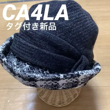 La4la 접이식 디자인 햇 다크 그레이 새상품.