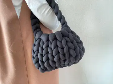*블랙* 키 니트백 만두백 핸드백