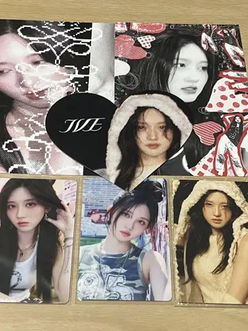 IVE 엽서 부적 포토 카드 하트 카드 증정회 가을