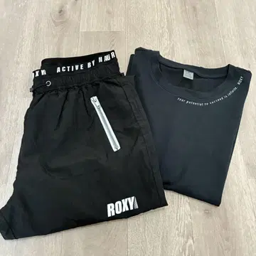 ROXY 나일론 팬츠 & 티셔츠