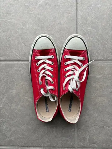 CONVERSE 빨간색 스니커즈 26cm US 7.5