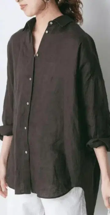 Spick & Span 린넨 카슈쿨 셔츠