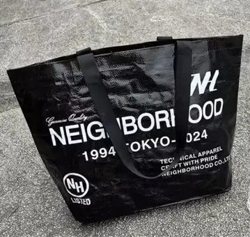 NEIGHBORHOOD 블랙 토트백