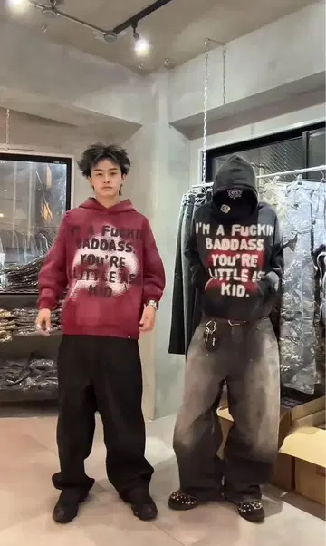 antimid POPUP 한정판 후드티 블랙 L