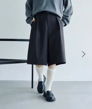 트윌 하프 팬츠 블랙