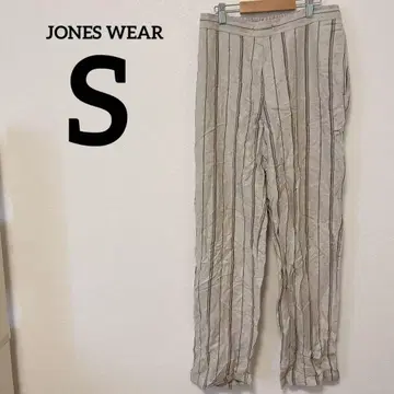 JONES WEAR [ S ] 스트라이프 와이드 팬츠 린넨