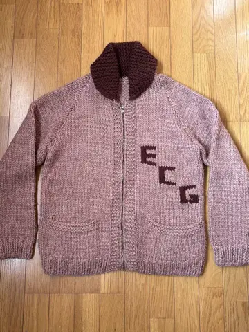 60s 코위찬 니트 집업