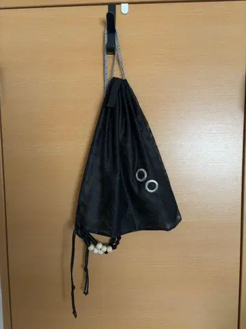 메쉬 냅색 블랙