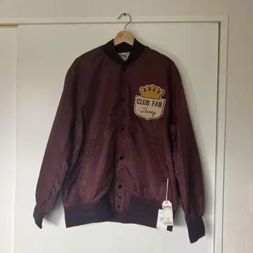 [ 새상품 ] HOUSTON 버건디 바시티 자켓 X-LARGE