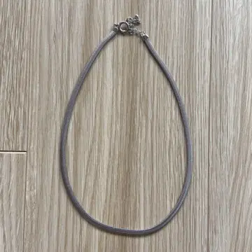 실버 스네이크 체인 목걸이