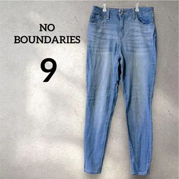 레어 NO BOUNDARIES [ 9 ] 스키니 데님 라이트 블루