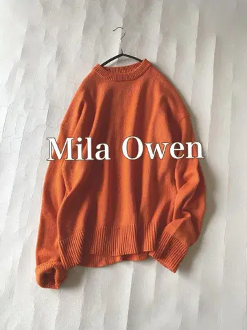미라 오웬 Mila Owen 100% 퓨어 라무 울 오버 사이즈 니트