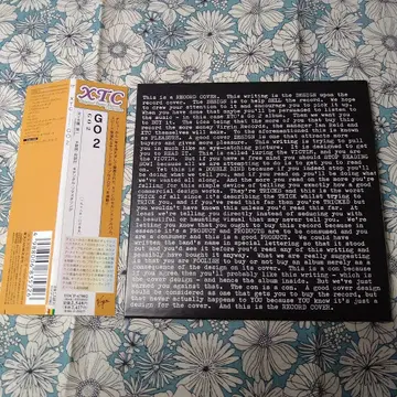 XTC GO 2 CD 종이 자켓 단종