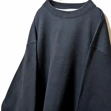 챔피온 소매 끝 로고 자수 두꺼운 맨투맨 트레이닝복 블랙 L 구제 의류