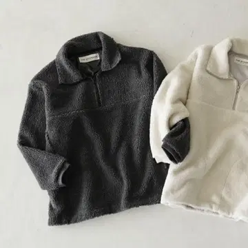 THE SHINZONE HALF ZIP BOA GRAY