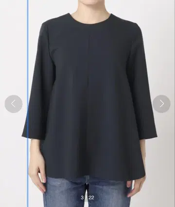 스픽 앤 스팬 다크 네이비 7부 소매 셔츠