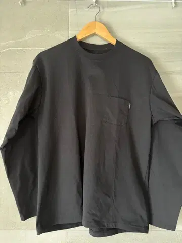 THE NORTH FACE 블랙 롱 슬리브 티셔츠 M