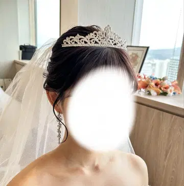 결혼식 티아라 실버