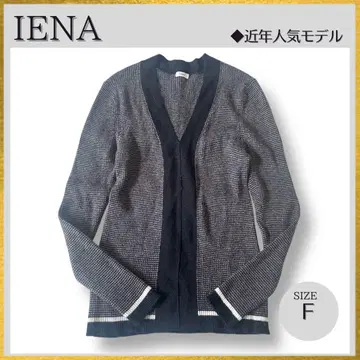 새상품급 IENA 이에나 3x3 리브 V넥 풀오버 니트 블랙 F