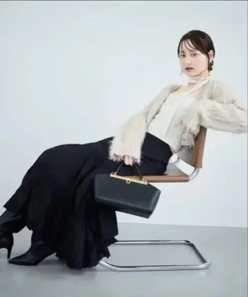 snidel 코튼 캉캉 스커트 BLK 0