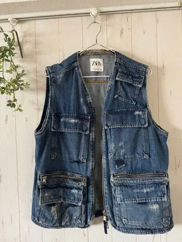 ZARA 데님 베스트 6 포켓
