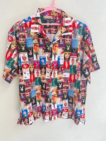 PLAYBOY 컬러풀 반팔 셔츠