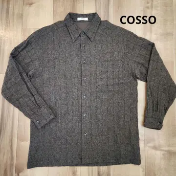 COSSO 브라운 긴팔 셔츠 M