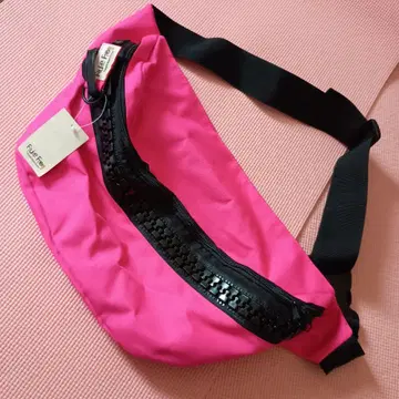 gymmaster 메가 지퍼 힙색 핑크