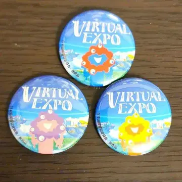 버추얼 엑스포 캔뱃지 3개 세트