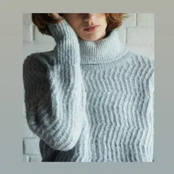 Theory luxe 알파카 혼방 리브 니트 터틀넥 스웨터