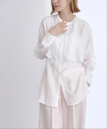 ur's 플라이 요크 밴드 카라 셔츠