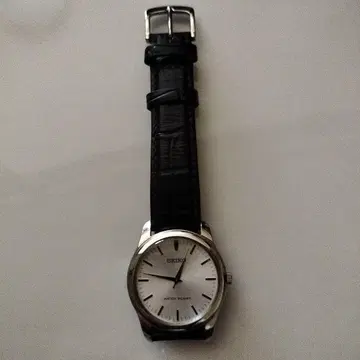 SEIKO 아날로그 손목시계 방수 실버