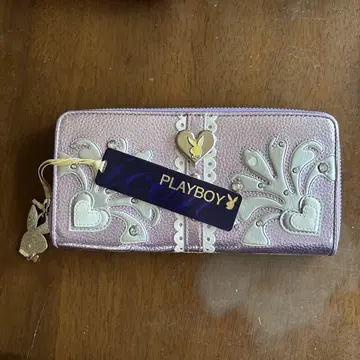 PLAYBOY 퍼플 장지갑 택 포함 새상품
