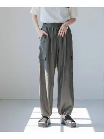 로리즈팜 W 허리 카고 팬츠