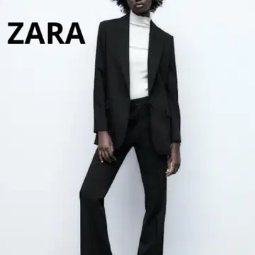 [ 한 번 착용 ] ZARA 자라 테일러드 자켓 싱글 블랙