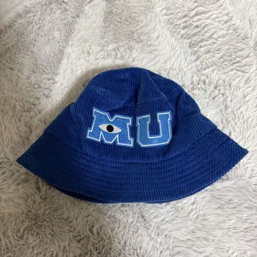 MU 로고 버킷 햇 파랑