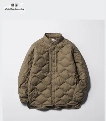 UNIQLO 리사이클 하이브리드 다운 자켓 브라운 남녀 공용