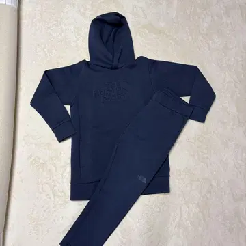 THE NORTH FACE 네이비 후드 부착 후드티 셋업
