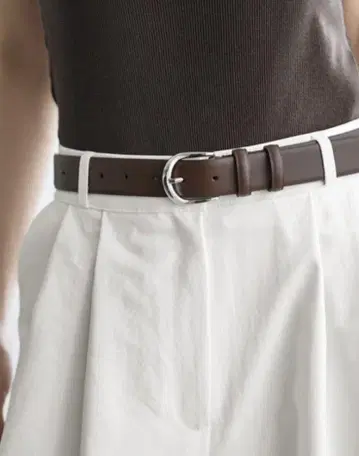 스타일 델리 약간 와이드한 30mm 리얼 가죽 벨트