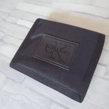 캘빈클라인 Calvin Klein 나일론 지갑 3단 접이식 지갑 블랙