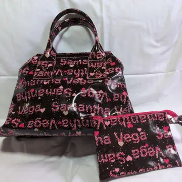 Samantha Vega 토트백 블랙 핑크 미사용 새상품