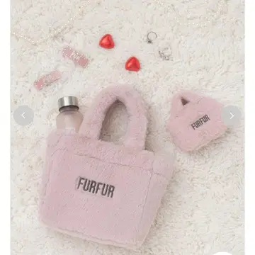 FURFUR 퍼 토트백 핑크