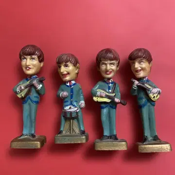 비틀즈 목 경첩 피규어 4체 세트